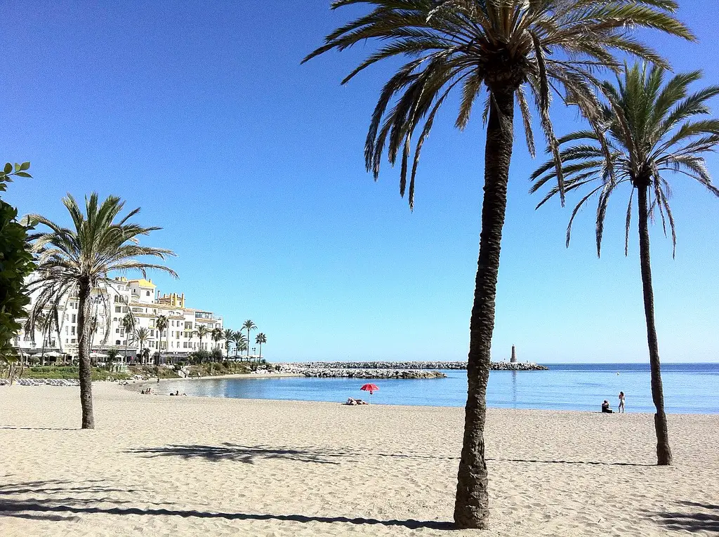 Sunny weather in Marbella